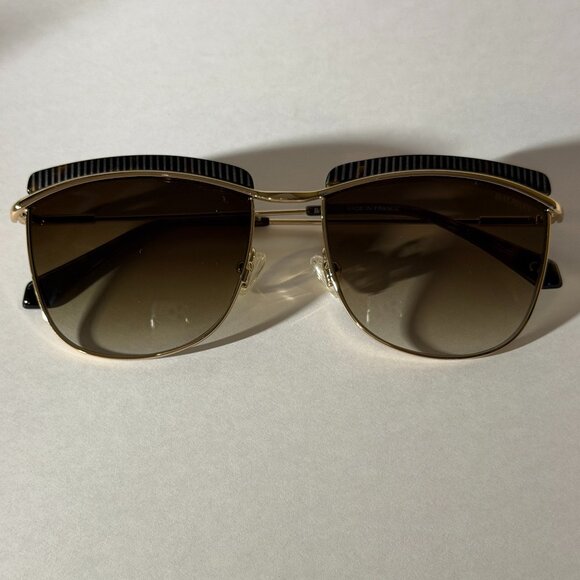 Balmain Women\'s BL2521 04 Havana/Gold Fashion Square Sunglasses 56mm main image 6